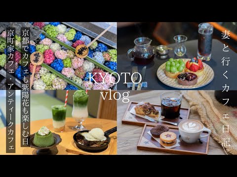 [Kyoto vlog] A day to enjoy cafes and hydrangeas in Kyoto/Kyoto Machiya Cafe/Kyoto Trip