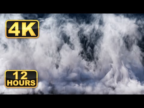 4K Calming Abstract Heaven Fog. Relaxing Smoke. Calming Music for Meditation. Fall Asleep Fast