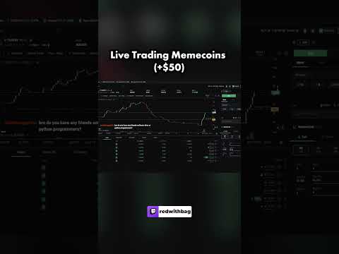 I Made +$50 Trading Memecoins Live!