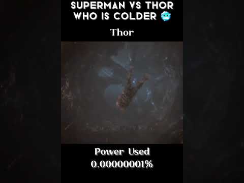 Superman Vs Thor Used 0.00000001% Of His Power #thor #superman #shorts #edit