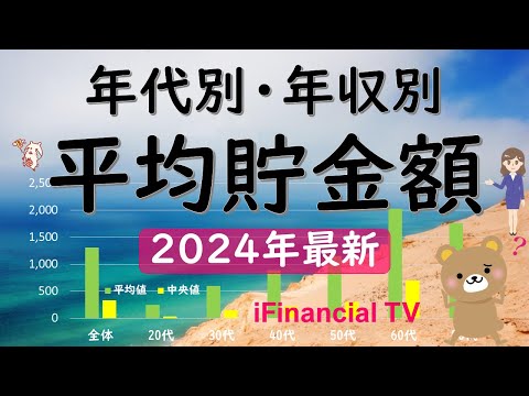 【2024年最新】年代別・年収別の貯金額－20〜70代の平均貯金額や中央値、貯蓄率で格差拡大！