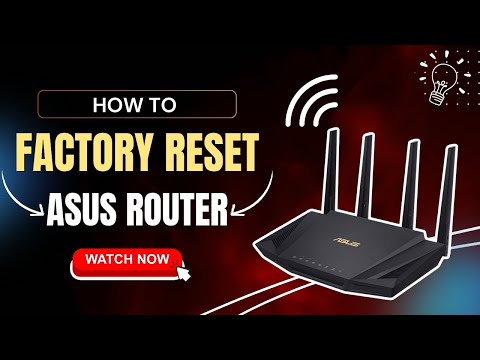 how to factory reset asus router?