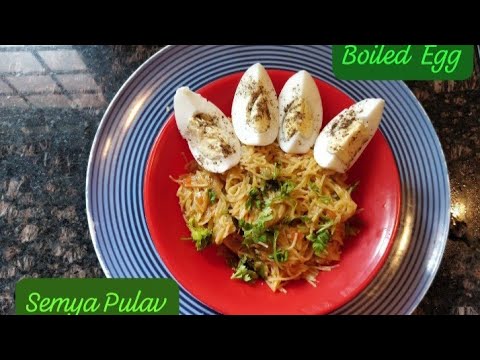 Semya Pulao Boild Egg 🥚#viral #viralfood#semya#egg#pulao