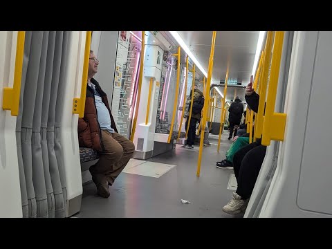 Onboard Tyne & Wear Metro Class 555 555021 On It's Second Day Out With Paying Passengers! Benton-SG