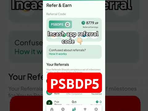 Incash App Referral Code | Incash Ka Refer Code | Incash Main Refer Code #shorts #music #ytshorts