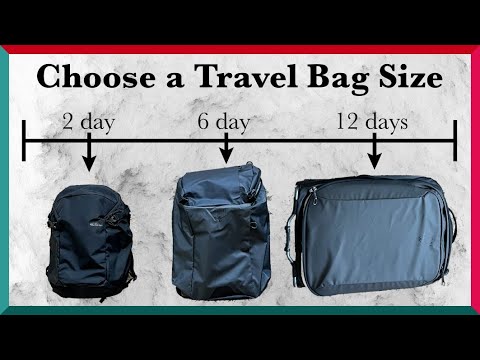 How to Choose a Travel Bag Size?