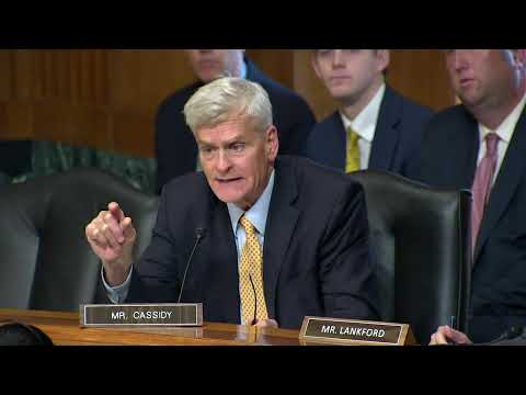 Cassidy Asks Questions During Senate Finance Hearing on Health Care Costs for Americans