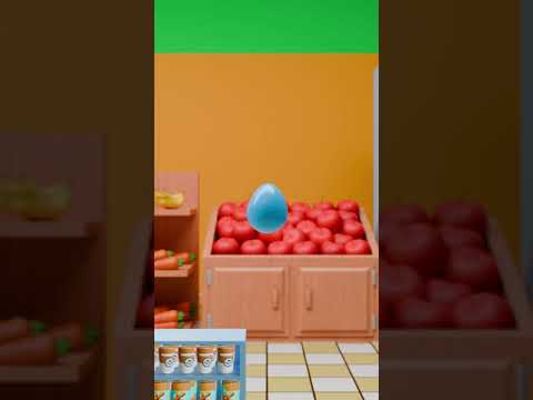 Humpty Dumpty Gumball Bounce Game! 🔴🔵🟡! #cocomelon #shorts #nina #animals