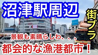 【都会的な漁港都市】静岡県の「沼津駅」周辺を散策！都会的な駅前、そして活気溢れる漁港、美しい景観が素晴らしかった！