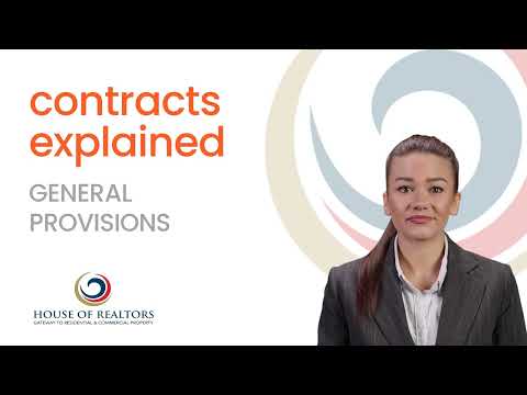 CONTRACTS EXPLAINED:  GENERAL PROVISIONS