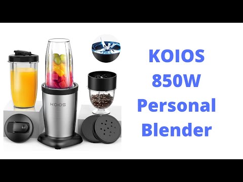 KOIOS Blender - KOIOS 850W Personal Blender 11 Pieces Bullet Single Smoothie Blender for Kitchen