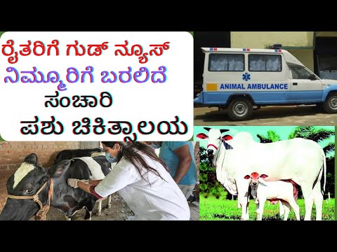 ಸಂಚಾರಿ ಪಶು ಚಿಕ್ಕಿಸ್ತಾಲೆಯ ನಿಮ್ಮ ಮನೆಗೆ| animals treatment ambulance