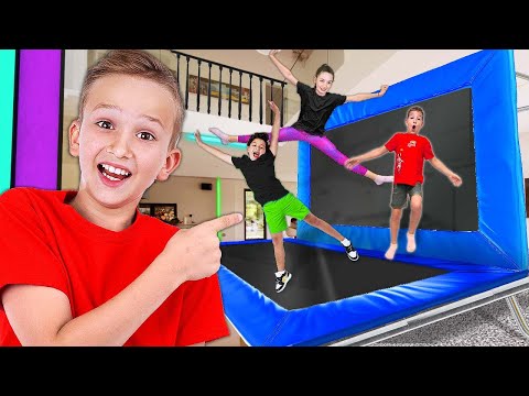 Vlad turned House Into a TRAMPOLINE PARK!