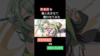 飲食店を擬人化させて戦わせてみた【アニメ】【コント】#アニメ #コント #アフレコ