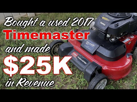 Used Toro Timemaster - Return on Investment