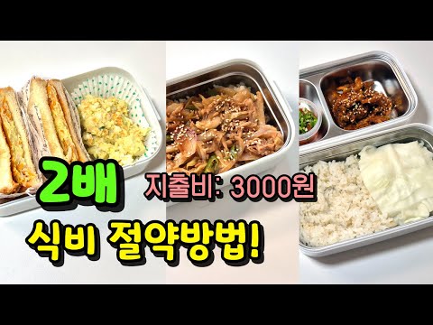 양배추 하나로 식비절약 도시락 싸기!🥬🥬 고물가 시대 직장인 도시락 메뉴추천!