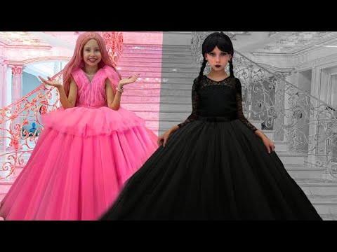 Wednesday vs Barbie - Collection of funny Pink vs. Black Challenges for kids