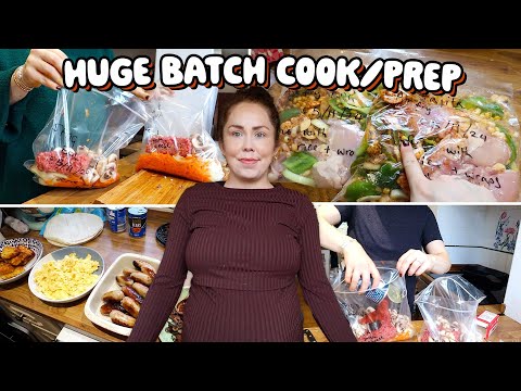 BATCH COOK/FREEZER PREP WITH ME FOR WINTER | Pregnancy Batch Cooking Meals | Budget Meal Prepping