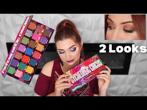 Jeffree Star Cosmetics Psychedelic Circus Palette 2 Looks 1 Palette / Tutorial Review Looks