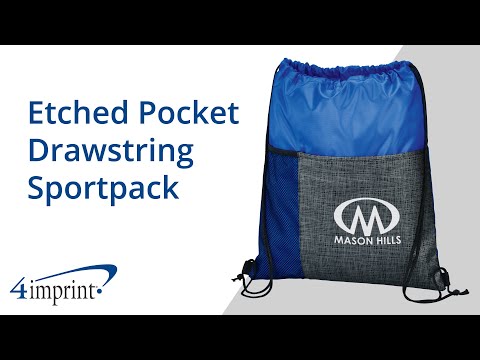 Etched Pocket Drawstring Sportpack by 4imprint