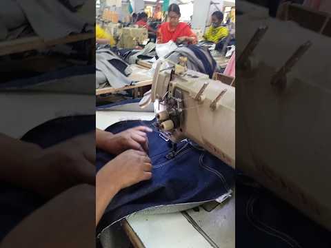 Jeans making operator  #tailoring #sewingtutorial