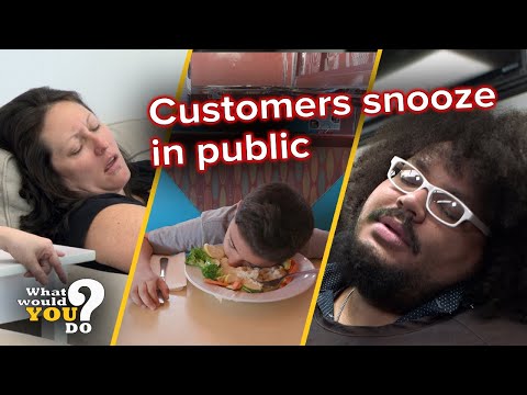 Customers snooze in public | WWYD