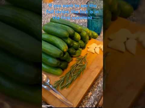 Pickled cucumber  ( خيار مخلل ) #food #cooking #recipe #reels #roblox #recipes #video #cucumber