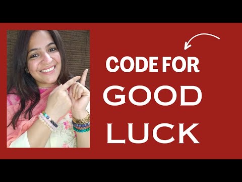 Write this GOOD LUCK code to Bring LUCK #PeacefulVibes11