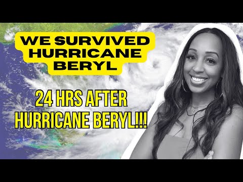 I SURVIVED HURRICANE BERYL// NO ELECTRICITY, Damages, Blocked Roads,