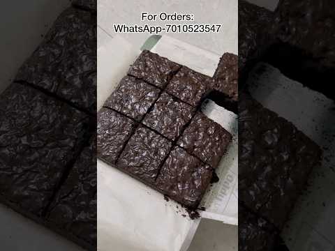 Baking Minivlog-1💥:-My First Brownie Order✌️ #shorts #brownies #minivlogshorts #viralbrownies