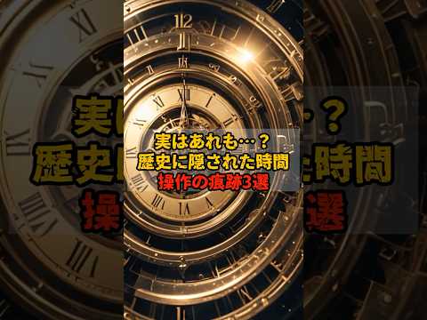 実はあれも…？歴史に隠された時間操作の痕跡3選 #shrots #怖い話 #都市伝説 #恐怖 #謎