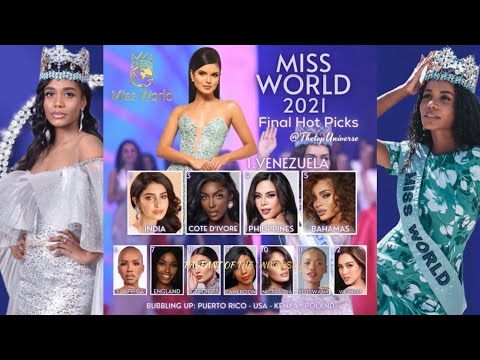 FINAL HOT PICKS -MISS WORLD 2021 by Several Places