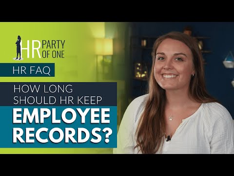 How Long Should HR Keep Employee Records?