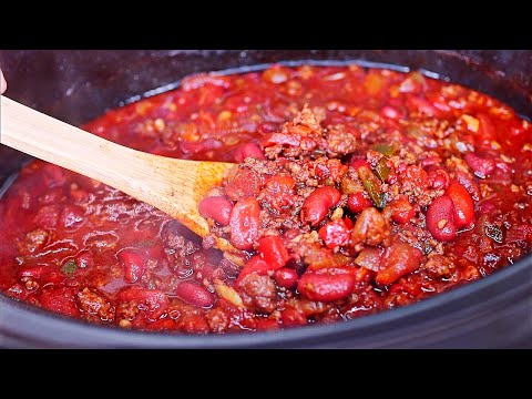 Slow Cooker Chili Recipe - Easy Crockpot Chili