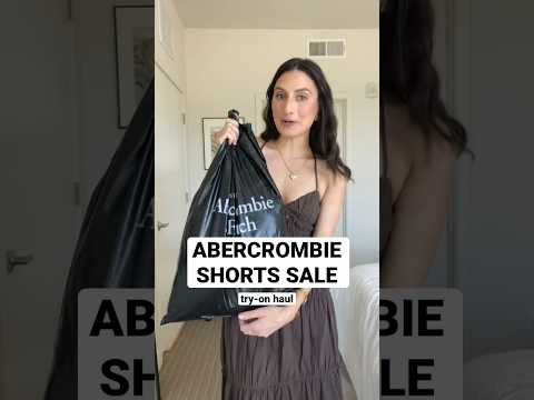 Abercrombie Shorts SALE + try on haul 🤩🫶🏼 #abercrombiehaul