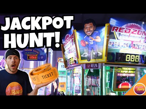 SO MANY TICKETS!! Arcade Game and Coin Pusher Jackpots at Round 1