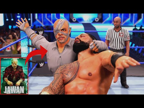 JAWAN In WWE | Shahrukh Khan vs Roman Reigns (Jawan Box Office Collection King SRK, wwe2k23)