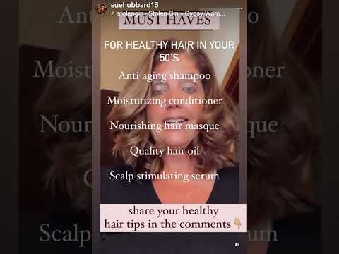 What are your tips for healthy hair? #healthyhairsolutions #womenover50 #