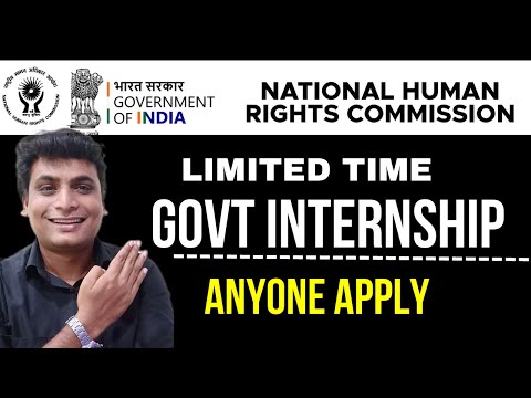 GOV OF INDIA Internship ➤ Paid Internship With NHRC 2024 | FREE CERTIFICATES For All No Exam No Fee