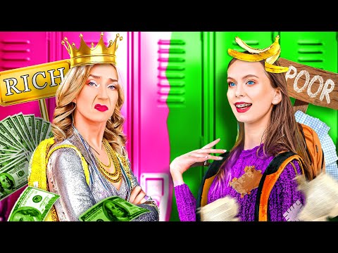 Rich Girl vs Poor Girl | Rich Kid in Broke Family