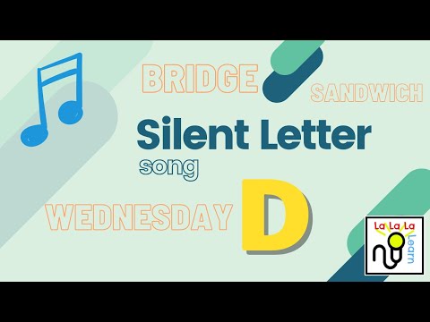 Silent letter D song | Silent Letters spelling | La La La Learn