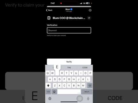 Blum COO @ Blockchain Life Blum Video Code |Blum COO Blockchain life Blum Today Verification Keyword