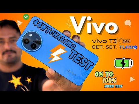 Vivo T3x 5G Charging Speed Test Review | Vivo Speed test🔥