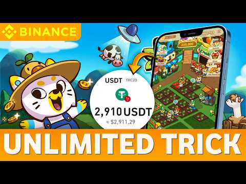 Farm Frens New Airdrop | Unlimited Trick | $2000 Profit | Binance Airdrop | 1 Game 2 Free Airdrop