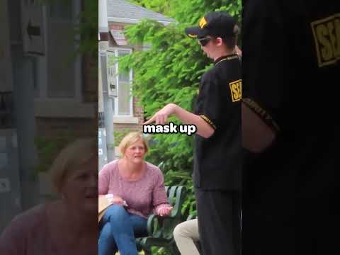 Fake Mask Patrol Prank