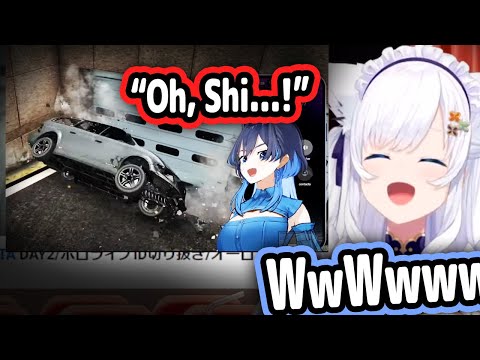 Fubuki's Reaction To Clip Of Kronii Crashing Out On Reine Is Too Funny【Hololive】