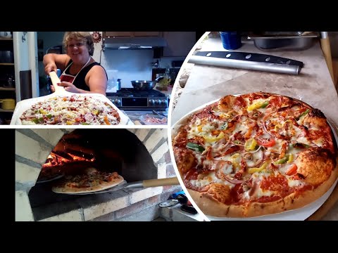 We Don't Order Pizza Anymore | We Make Our Own Wood Fired Oven Pizza Start to Finish