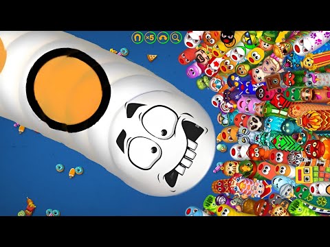 Worms zone Snake Game 🎮🐍| Biggest slither Snake #wormszone #wormsio #slitherio #23