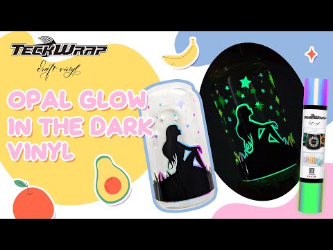 Opal Glow in the Dark Vinyl for a Glass Cup | Craft Tutorial