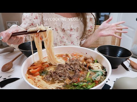 今天不減脂啦！。開箱neoflam新鍋具😋Foodvlog ep70。番茄麻辣米線/聖誕大餐/法式可麗餅/低脂雞塊